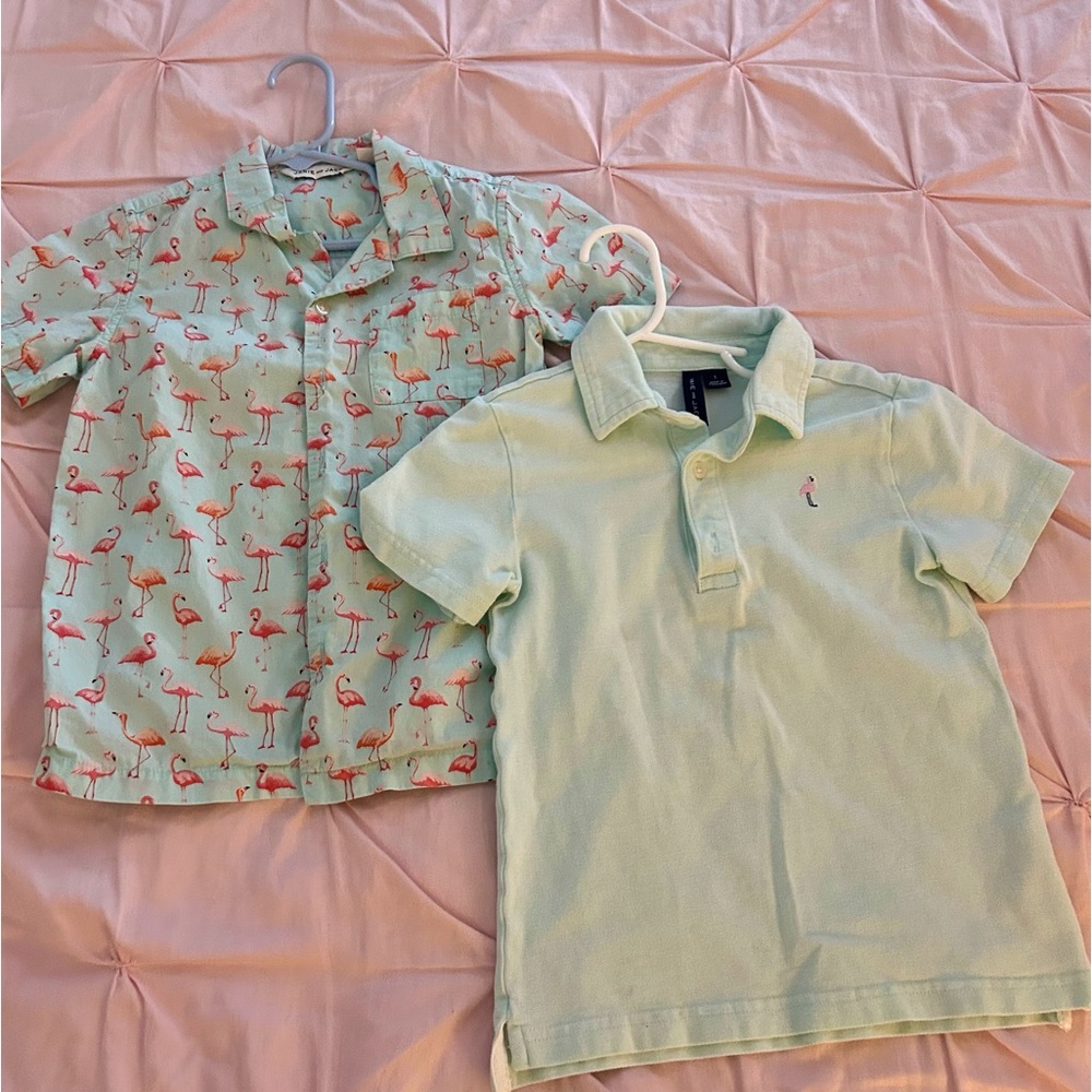 Bundle of 2 Janie and Jack 5T boys shirts!